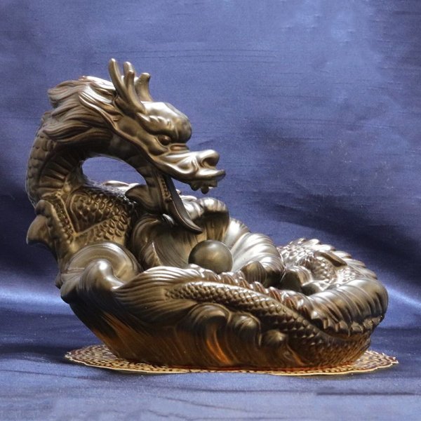 画像3: 置物　龍神お香立て　香炉龍　流川香　お香&ピンセット付き　邪気を払い除け　家庭円満　出世　商運　財運　運気　品番：15714