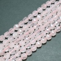 連　ローズクォーツ　スターカット　8mm　恋愛　美しさ　ピンク　天然石　品番：15712