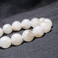 ブレス　イジェン水晶（白）　丸　約12mm　インドネシア産　浄化　魔除け　エネルギーチャージ　パワーストーン　天然石　品番： 15824