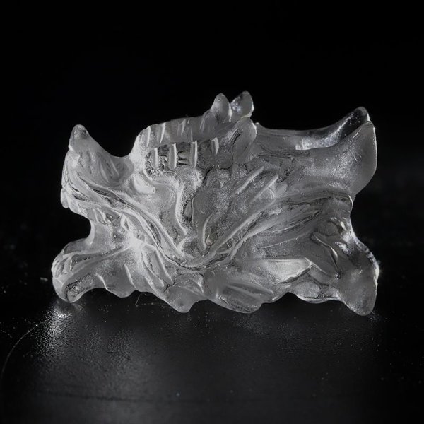 画像3: 置物　彫り物　ドラゴンヘッド　水晶　小　龍　風水　運気　金運　財運　天然石　パワーストーン　品番：15836