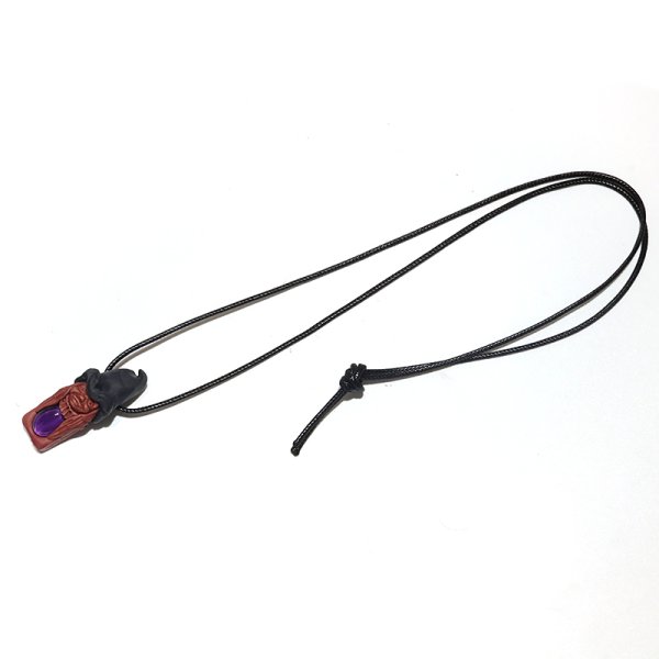 画像4: ペンダントトップ　天然石の妖精　アメジスト　革紐付き　恋愛　癒し　パワーストーン　天然石　品番：15904