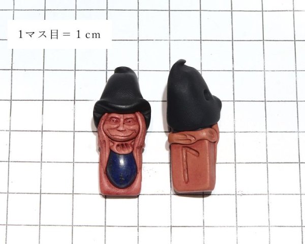 画像5: ペンダントトップ　天然石の妖精　ラピスラズリ　革紐付き　邪気を払う　判断力　直感力を高める　パワーストーン　天然石　※ポイント対象外　品番：15902