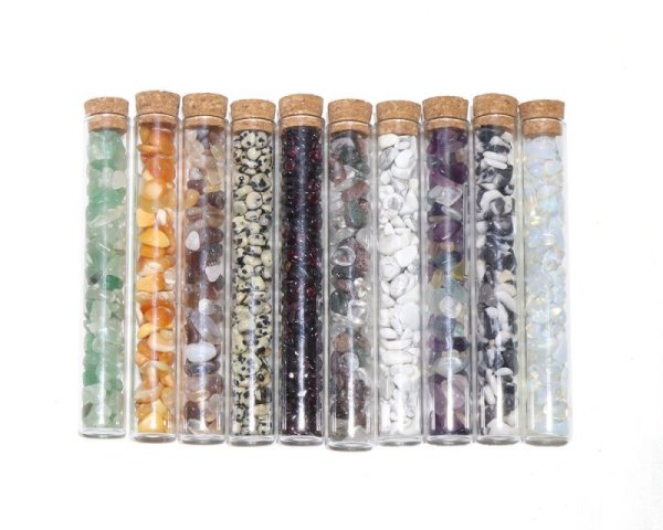 画像7: 試験管さざれ　1番〜10番　粒約2mm〜12mm　1本　浄化グッズ　さざれ　パワーストーン　天然石　品番：16044