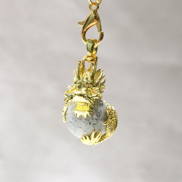 画像3: 【日本銘石】龍宝ストラップ　十和田石　宝珠　風水　健康　安らぎ　仕事運　水に関わる事　龍神　権力の象徴　お守り　パワーストーン　天然石　品番：16101