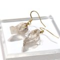 【自社製アクセサリー10点以上でクーポン使用後30％OFF対象商品（クーポン番号：AC30）】【現品限り】ピアス　ザギマウンテンクォーツ　フック型　パキスタン産　ステンレス　ゴールド　日本製　浄化　活力　パワーストーン　天然石　品番：16122