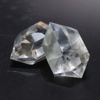 原石　水晶　みがき　ダブルポイント　ブラジル産　ポイント　Wポイント　クォーツ　浄化　クリスタル　天然石　品番：16129