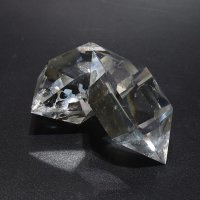 原石　水晶　みがき　ダブルポイント　ブラジル産　ポイント　Wポイント　クォーツ　浄化　クリスタル　天然石　品番：16127