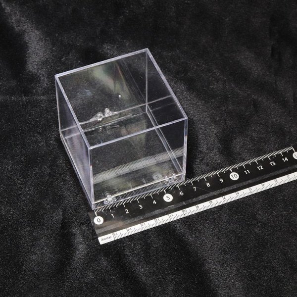 画像4: ディスプレイ　鉱物用クリアケース　約6.5×6.5cm　1個　プラスチック　透明　保管　品番：16145