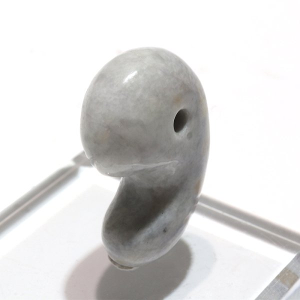 画像3: 【日本銘石】勾玉　糸魚川翡翠＜新潟県＞　ラベンダー　約30mm　証明書付き　穴あき　日本製　国石　安定　平穏　慈悲　智恵　パワーストーン　天然石　品番：16427