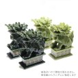 画像5: 置物　彫り物　麒麟　岫岩玉　約15cm　中国産　一対　縁起物　平和　厄除け　パワーストーン　天然石　品番：16476 (5)