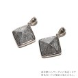 画像4: 【現品限り】ペンダントトップ　ギベオン＜ナミビア産＞　シルバー　ピラミッド型　約14mm　silver925　ケース付き　宇宙のパワー　隕石　パワーストーン　天然石　品番： 16528 (4)