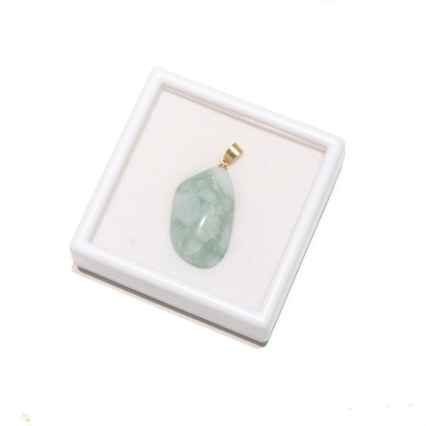 画像6: 【日本銘石】ペンダントトップ　糸魚川翡翠＜新潟県＞　ステンレス　ゴールド　ケース付き　日本製　国石　安定　平穏　慈悲　智恵　パワーストーン　天然石　品番： 16526