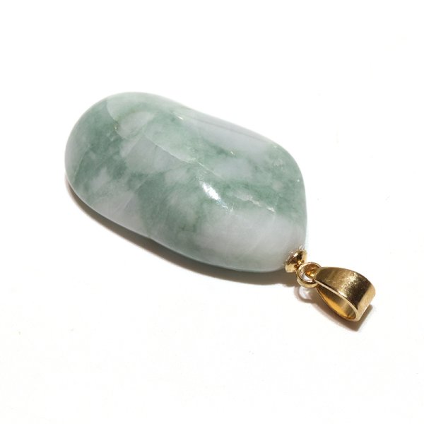 画像3: 【日本銘石】ペンダントトップ　糸魚川翡翠＜新潟県＞　ステンレス　ゴールド　ケース付き　日本製　国石　安定　平穏　慈悲　智恵　パワーストーン　天然石　品番： 16526