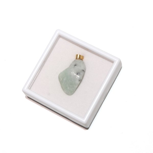 画像6: 【日本銘石】ペンダントトップ　糸魚川翡翠＜新潟県＞　ステンレス　ゴールド　ケース付き　日本製　国石　安定　平穏　慈悲　智恵　パワーストーン　天然石　品番： 16525