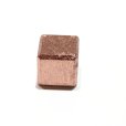 画像3: バラ石　ギベオン＜ナミビア産＞　ピンクゴールド　正方形　約12mm　穴あき　一粒売り　宇宙のパワー　隕石　パワーストーン　天然石　品番：16557 (3)