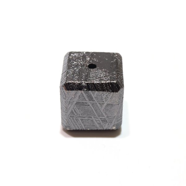 画像3: バラ石　ギベオン＜ナミビア産＞　ブラック　正方形　約12mm　穴あき　一粒売り　宇宙のパワー　隕石　パワーストーン　天然石　品番：16558