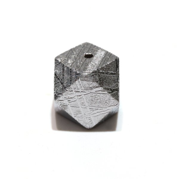画像3: バラ石　ギベオン＜ナミビア産＞　シルバー　カット　約10mm　穴あき　一粒売り　宇宙のパワー　隕石　パワーストーン　天然石　品番：16559