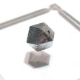 画像1: バラ石　ギベオン＜ナミビア産＞　シルバー　カット　約8mm　穴あき　一粒売り　宇宙のパワー　隕石　パワーストーン　天然石　品番：16607 (1)