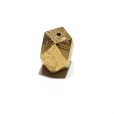 画像2: バラ石　ギベオン＜ナミビア産＞　ゴールド　カット　約8×12mm　穴あき　一粒売り　宇宙のパワー　隕石　パワーストーン　天然石　品番：16611 (2)