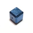 画像2: バラ石　ギベオン＜ナミビア産＞　ブルー　正方形　約10mm　穴あき　一粒売り　宇宙のパワー　隕石　パワーストーン　天然石　品番：16624 (2)