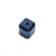 画像3: バラ石　ギベオン＜ナミビア産＞　ブルー　正方形　約6mm　穴あき　一粒売り　宇宙のパワー　隕石　パワーストーン　天然石　品番：16617 (3)