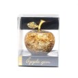 画像4: 置物　黄金のリンゴ　ミニサイズ　日本製　ミニリンゴ　金箔　 風水　開運　幸福　幸運　金運　運気上昇　幸運のアップル　彫り物　品番：16737 (4)