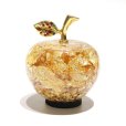 画像2: 置物　黄金のリンゴ　ミニサイズ　日本製　ミニリンゴ　金箔　 風水　開運　幸福　幸運　金運　運気上昇　幸運のアップル　彫り物　品番：16737 (2)