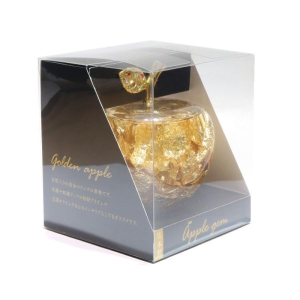 画像5: 置物　黄金のリンゴ　金箔　日本製　 風水　開運　幸福　幸運　金運　運気上昇　幸運のアップル　彫り物　品番： 13232