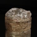 置物　ルチルクォーツ　ヒキュウ　貔貅　ブラジル産　円盤　金運　財運　ギャンブル運　パワーストーン　天然石　品番：16972