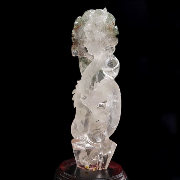 画像5: 置物　ガーデンクォーツ　龍　ブラジル産　台付き　風水　運気　金運　財運　浄化　クォーツ　パワーストーン　天然石　品番：17004