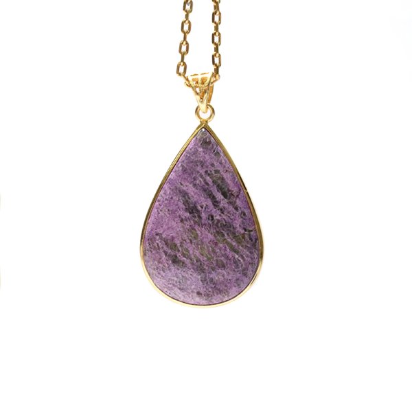 画像4: 【自社製アクセサリー10点以上でクーポン使用後30％OFF対象商品（クーポン番号：AC30）】ペンダントトップ　スティヒタイト　約20.0〜29.3×14.1〜25.7mm　オーストラリア産　silver925　ゴールド　ケース付き　洞察力　自信　パワーストーン　天然石　※ポイント対象外　品番：17082