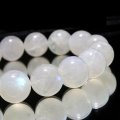 ブレス　ムーンストーン（ホワイトラブラドライト）＜インド産＞　丸　約12.5mm　平和　穏やかさ　癒し　恋愛　パワーストーン　天然石　品番：17119