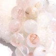 画像5: ブレス　マニカラン水晶＜ヒマラヤ産＞　Aランク　薄ピンク　丸　約14mm　日本製　浄化　ヒーリング　パワーストーン　天然石　品番：17164