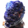 置物　ブルースギライト　龍　アフリカ産　手彫り　台付き　エネルギー　健康　守る　パワーストーン　天然石　品番：17332