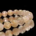 ブレス　ルチルクォーツ＜ブラジル産＞　丸　約7mm　金運　財運　ギャンブル運　パワーストーン　天然石　品番：17426
