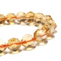ブレス　シトリン＜ブラジル産＞　スターカット　約8mm　幸運　金運　仕事運　パワーストーン　天然石　品番：17527