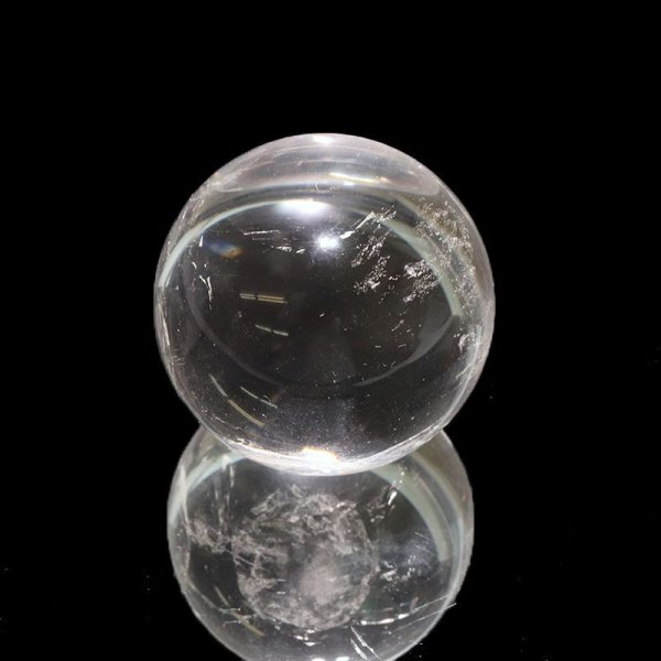 画像2: 丸玉　水晶　約31mm　ブラジル産　浄化　クォーツ　パワーストーン　天然石　品番：17556