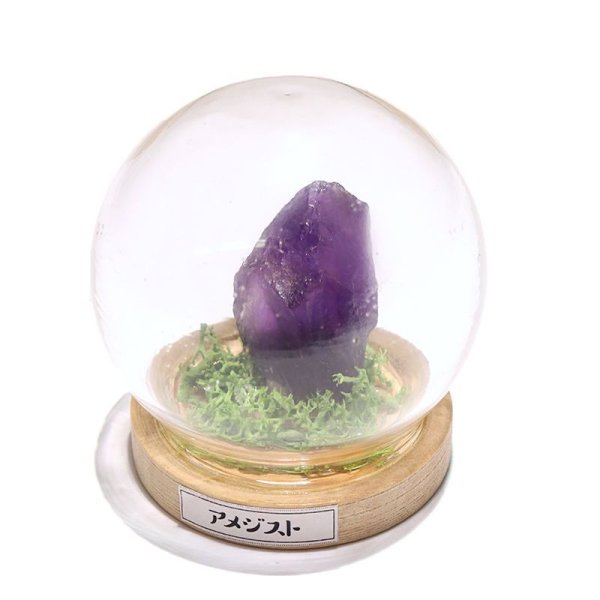 画像3: 置物　原石テラリウム　1月〜4月誕生石　4個セット　インテリア　浄化　幸せな緑　真実の愛　情熱　パワーストーン　天然石　品番：17622