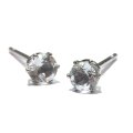 誕生石ピアス　アクアマリン　約3mm　突き刺し型　ステンレス　シルバー　日本製　3月誕生石　生命　幸福　富　パワーストーン　天然石　品番：17630