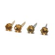 画像2: 誕生石ピアス　シトリン　約3mm　突き刺し型　ステンレス　ゴールド　日本製　11月誕生石　幸運　金運　仕事運　パワーストーン　天然石　品番：17673 (2)