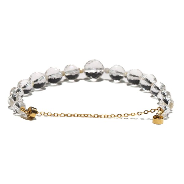 画像5: 【現品限り】ブレス　ハンドカット　水晶×ルチル　日本製　浄化　クォーツ　金運　財運　ギャンブル運　パワーストーン　天然石　品番：17678