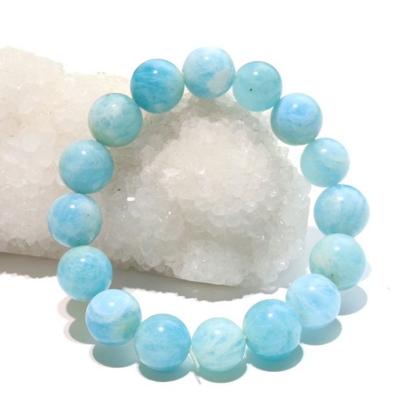 画像6: ブレス　アフガナイト＜アフガニスタン産＞　丸　約13mm　集中力　人間関係　高貴　パワーストーン　天然石　品番：17737