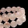 ブレス　マニカラン水晶＜ヒマラヤ産＞　AAランク　薄ピンク　丸　約12mm　浄化　ヒーリング　パワーストーン　天然石　品番：17745