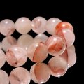 ブレス　マニカラン水晶＜ヒマラヤ産＞　AAAランク　薄ピンク　丸　約12mm　浄化　ヒーリング　パワーストーン　天然石　品番：17749