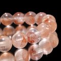 ブレス　マニカラン水晶＜ヒマラヤ産＞　AAランク　ピンク　丸　約10mm　浄化　ヒーリング　パワーストーン　天然石　品番：17750