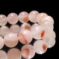 ブレス　マニカラン水晶＜ヒマラヤ産＞　AAAランク　薄ピンク　丸　約10mm　浄化　ヒーリング　パワーストーン　天然石　品番：17748
