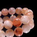 ブレス　マニカラン水晶＜ヒマラヤ産＞　AAランク　赤　丸　約12mm　浄化　ヒーリング　パワーストーン　天然石　品番：17752
