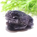 置物　三脚蟾蜍　アイオライトサンストーン　銭蛙　三本足蛙　バランス　人間関係　円満　ヒーリング　癒し　浄化　パワーストーン　天然石　品番：17760