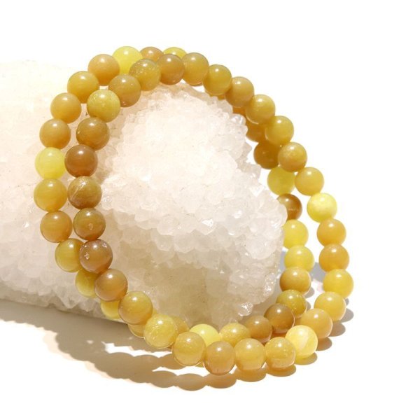 画像5: ブレス　ヒーラーライト＜アメリカ北西産＞　丸　約6mm　H&E社　証明書付き　ヒーリング　活性化　浄化　天然石　品番：17768