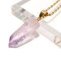 【自社製アクセサリー10点以上でクーポン使用後30％OFF対象商品（クーポン番号：AC30）】ペンダントトップ　ベラクルスアメジスト　メキシコ産　ケース付き　ステンレス　ゴールド　日本製　愛　守護石　癒し　浄化　パワーストーン　天然石　品番：17785